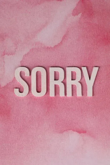 6. "I'm Sorry" (Image Credits: Pexels)