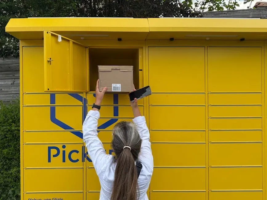 3. A Secure Package Locker or Carrier Pickup Location (Image Credits: Pexels)