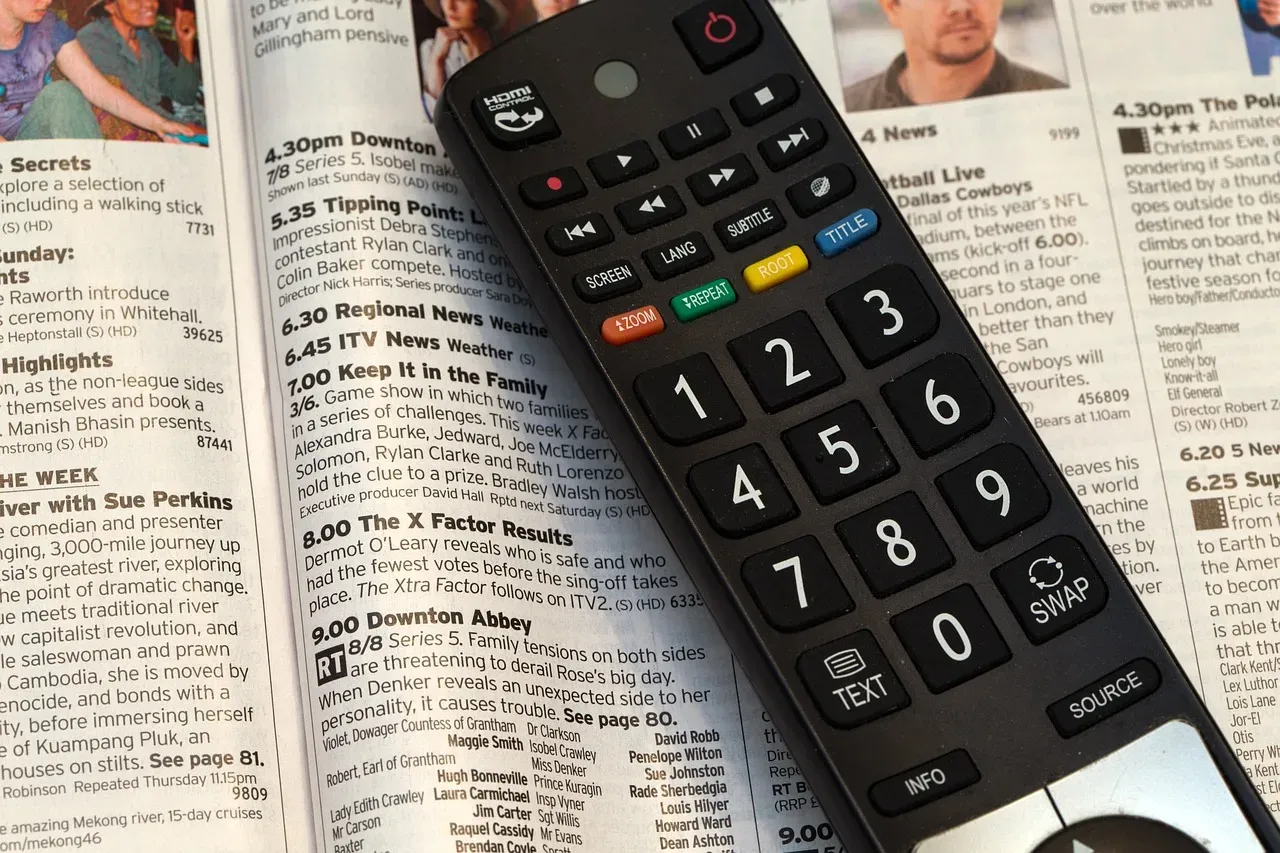 The Printed TV Guide (Image Credits: Pixabay)