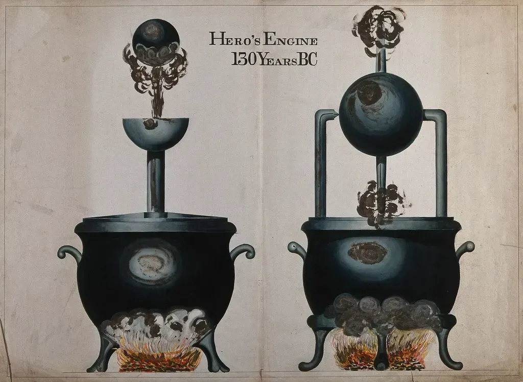 2. Heron of Alexandria's Aeolipile: Steam Power in the First Century (Image Credits: Rawpixel)