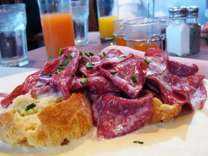 3. Creamed Chipped Beef on Toast (By cherrylet, CC BY 2.0)