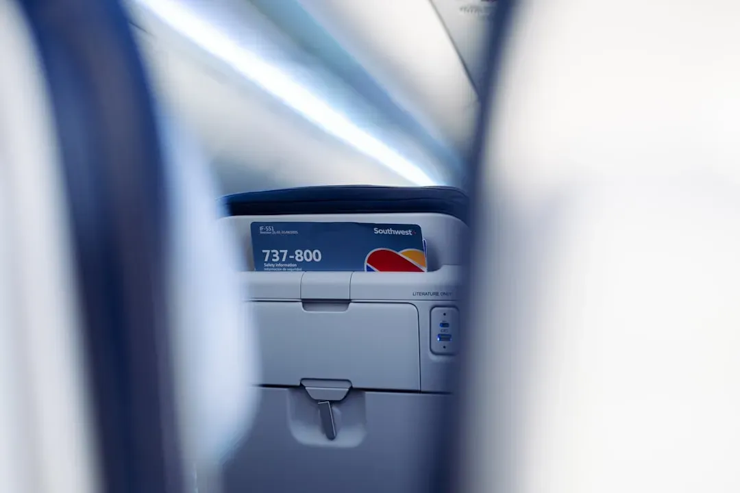 1. The seat back pocket in front of you (Image Credits: Unsplash)