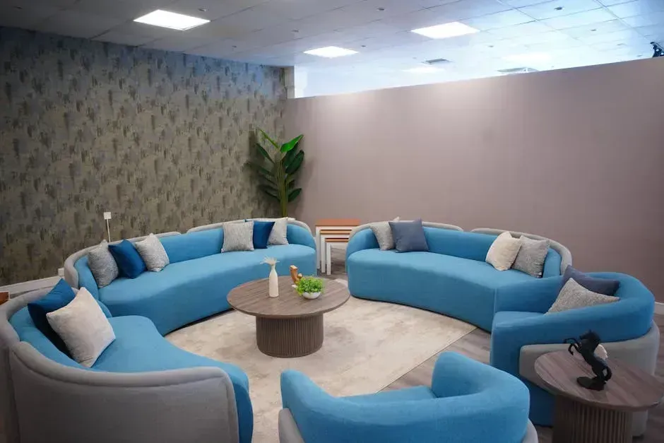 4. Overuse of Curvy, Blob-Shaped Furniture (Image Credits: Pexels)