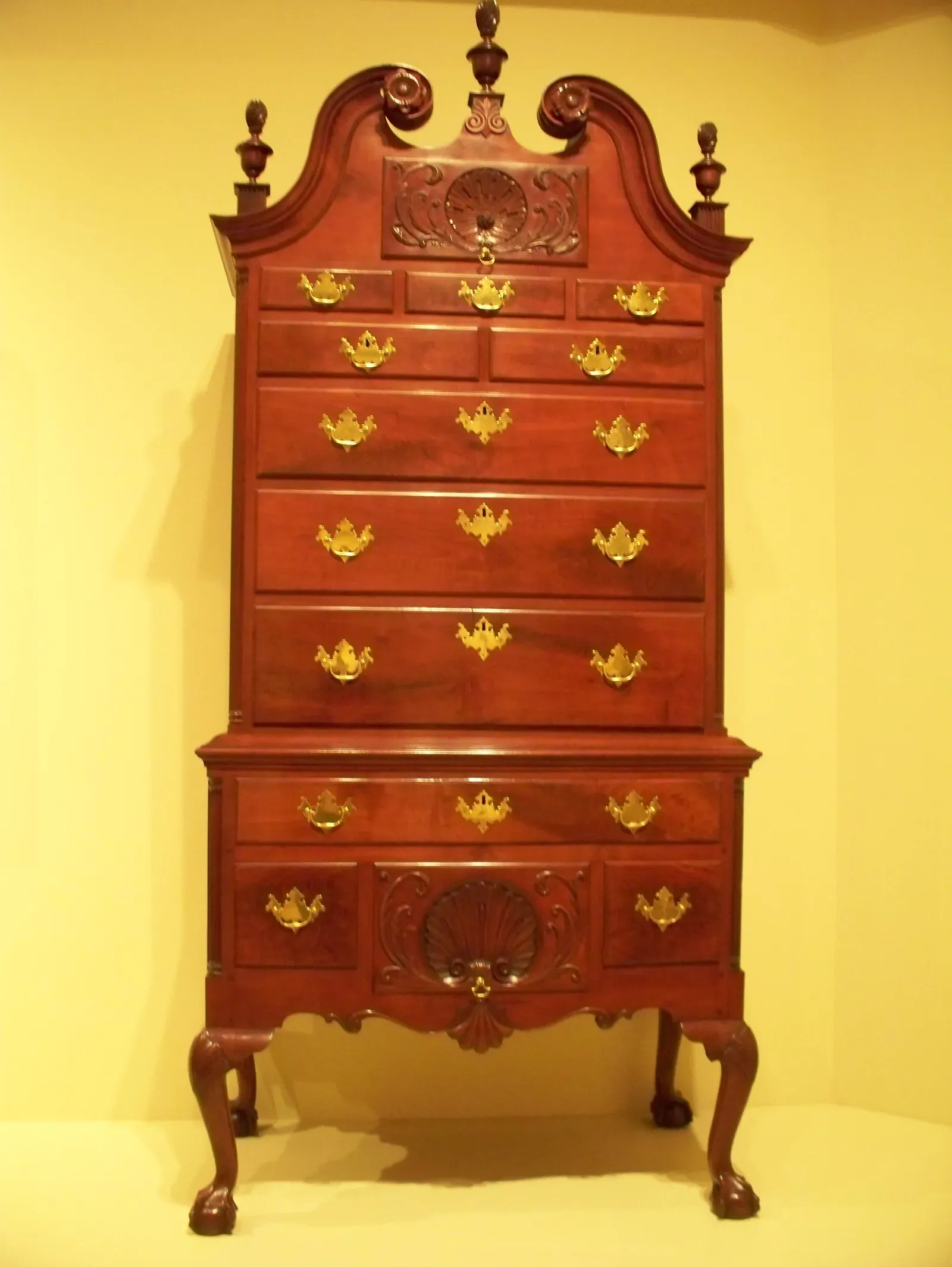 10. The Chippendale or Queen Anne Highboy (Uploaded from the Wikipedia Loves Art photo pool on Flickr, CC BY 2.5)