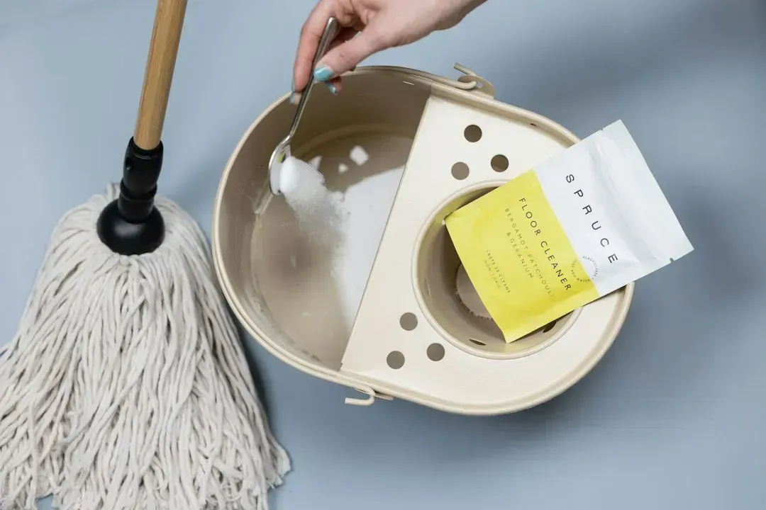String Mops and Wringer Buckets (Image Credits: Unsplash)