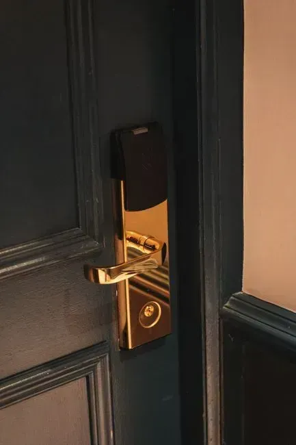 3. Not securing the door properly at night (Image Credits: Pexels)
