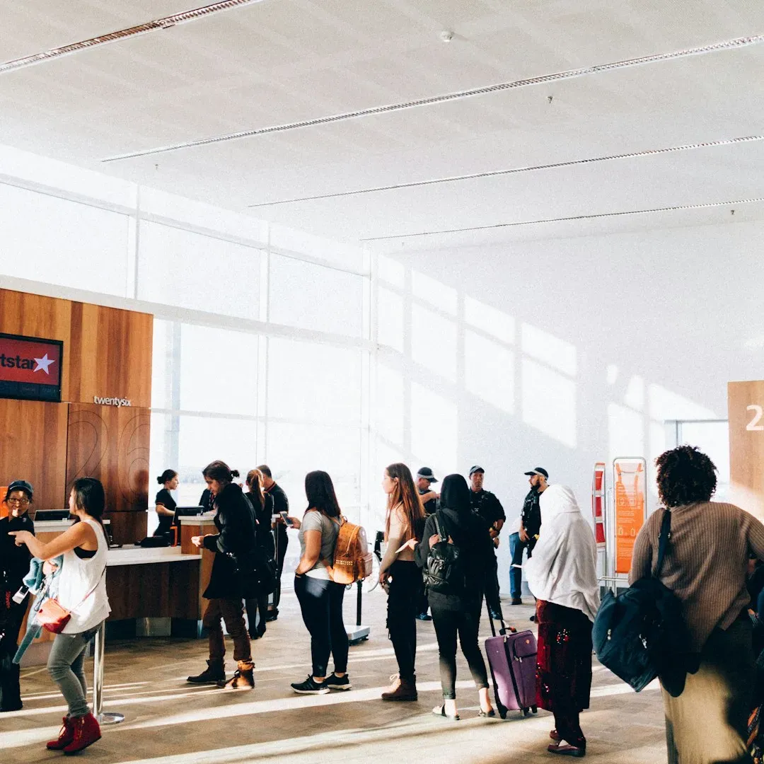 7. Gate-checking a bag is often faster than fighting for bin space (Image Credits: Unsplash)