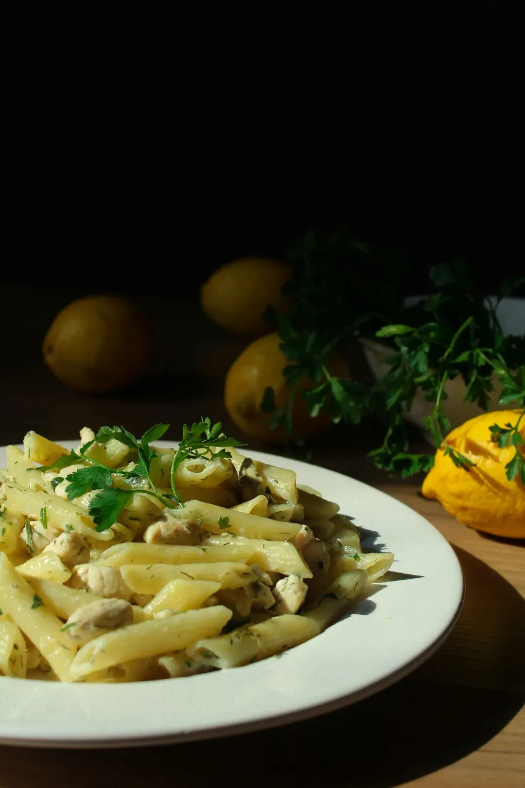 Pasta With Chicken and Lemon (Image Credits: Unsplash)
