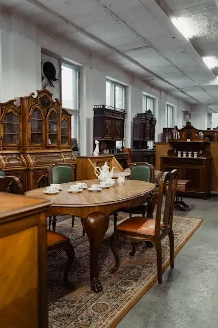 Victorian Mahogany Dining Sets (Image Credits: Pexels)