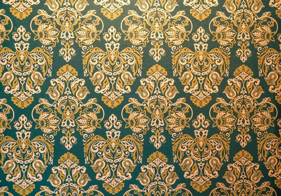 Bold, Patterned Wallpaper (Image Credits: Pexels)