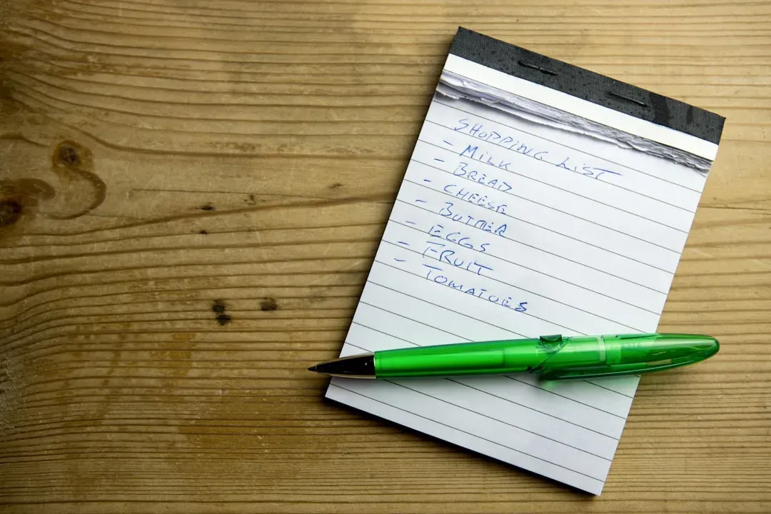 You Write Your Grocery List by Hand on an Actual Piece of Paper (Image Credits: Unsplash)