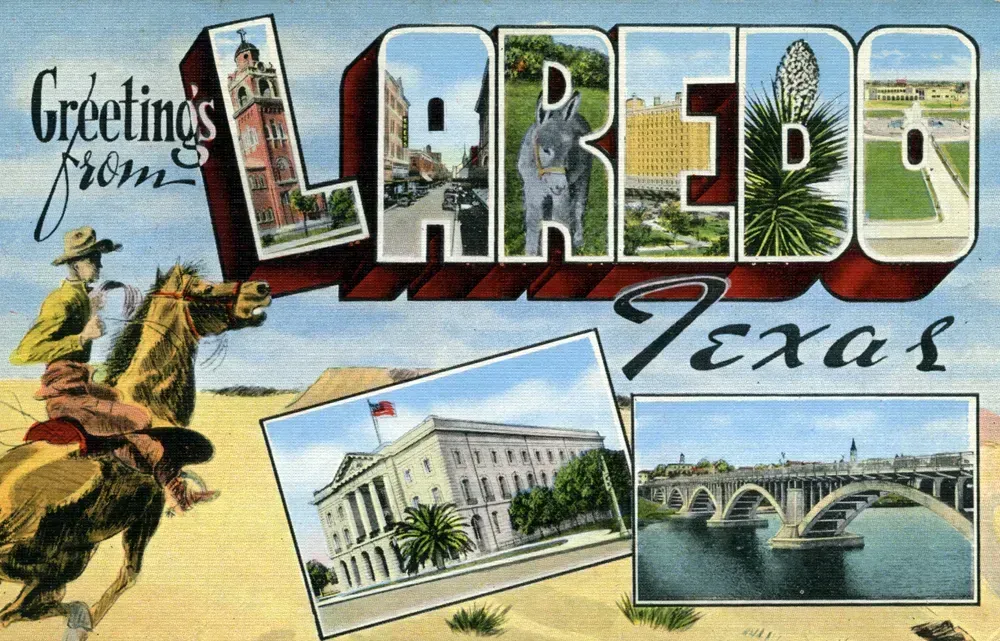 Laredo, Texas (Image Credits: Greetings from Laredo, Texas - Large Letter Postcard, CC BY 2.0)