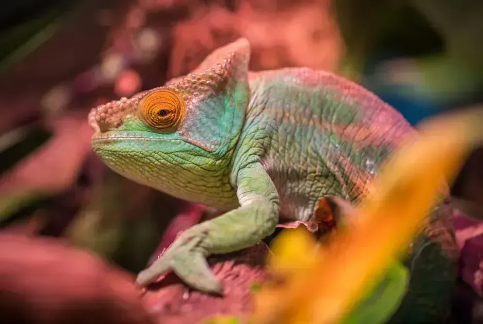 Chameleons Change Color to Blend In (Image Credits: Pexels)