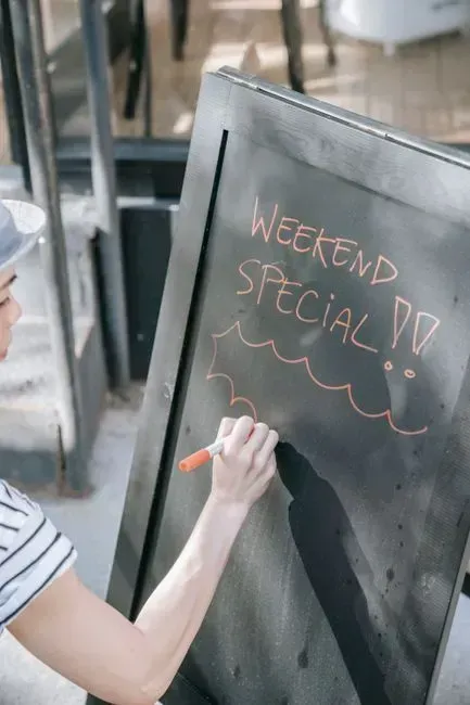 3. The Daily Specials Board (Image Credits: Pexels)