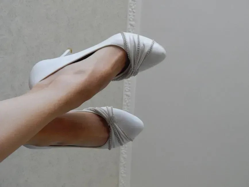 6. New shoes worn for the first time (Image Credits: Pexels)