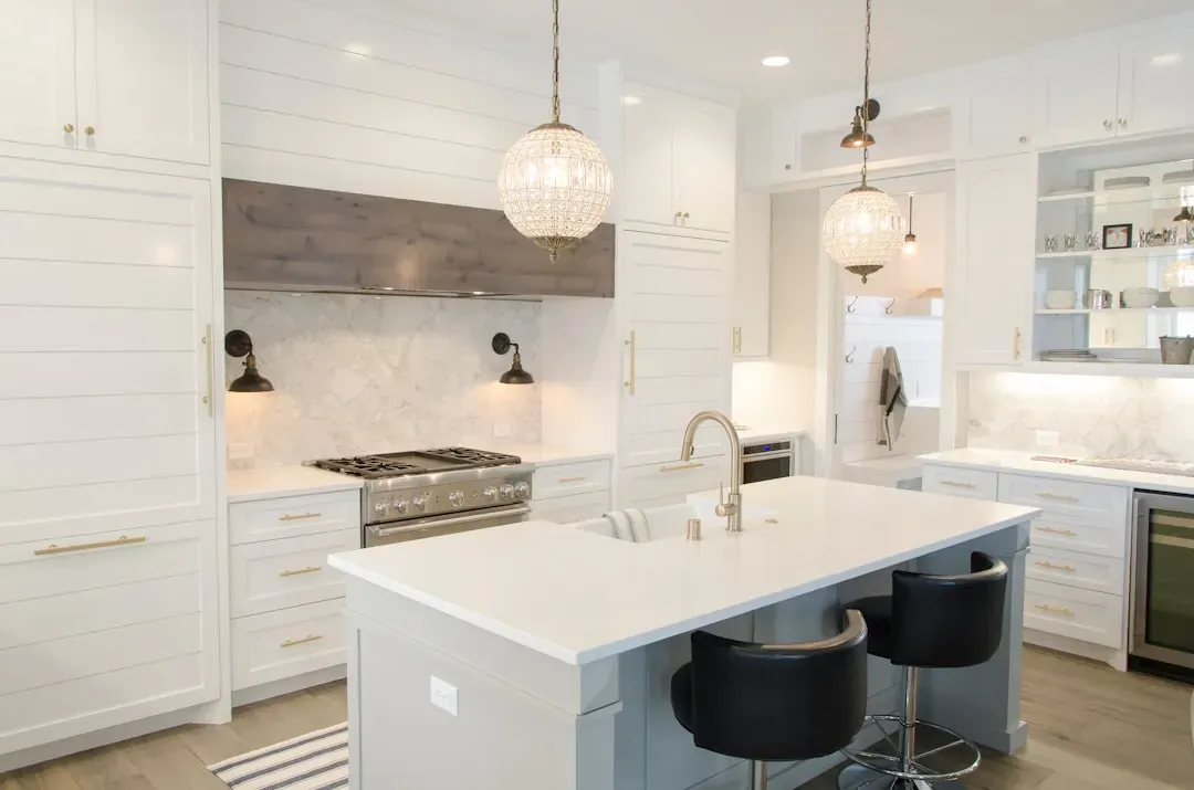 1. All-white kitchens (Image Credits: Unsplash)