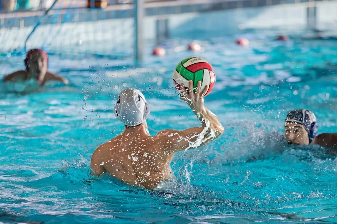 9. Monopolizing the pool with intense games (Image Credits: Unsplash)