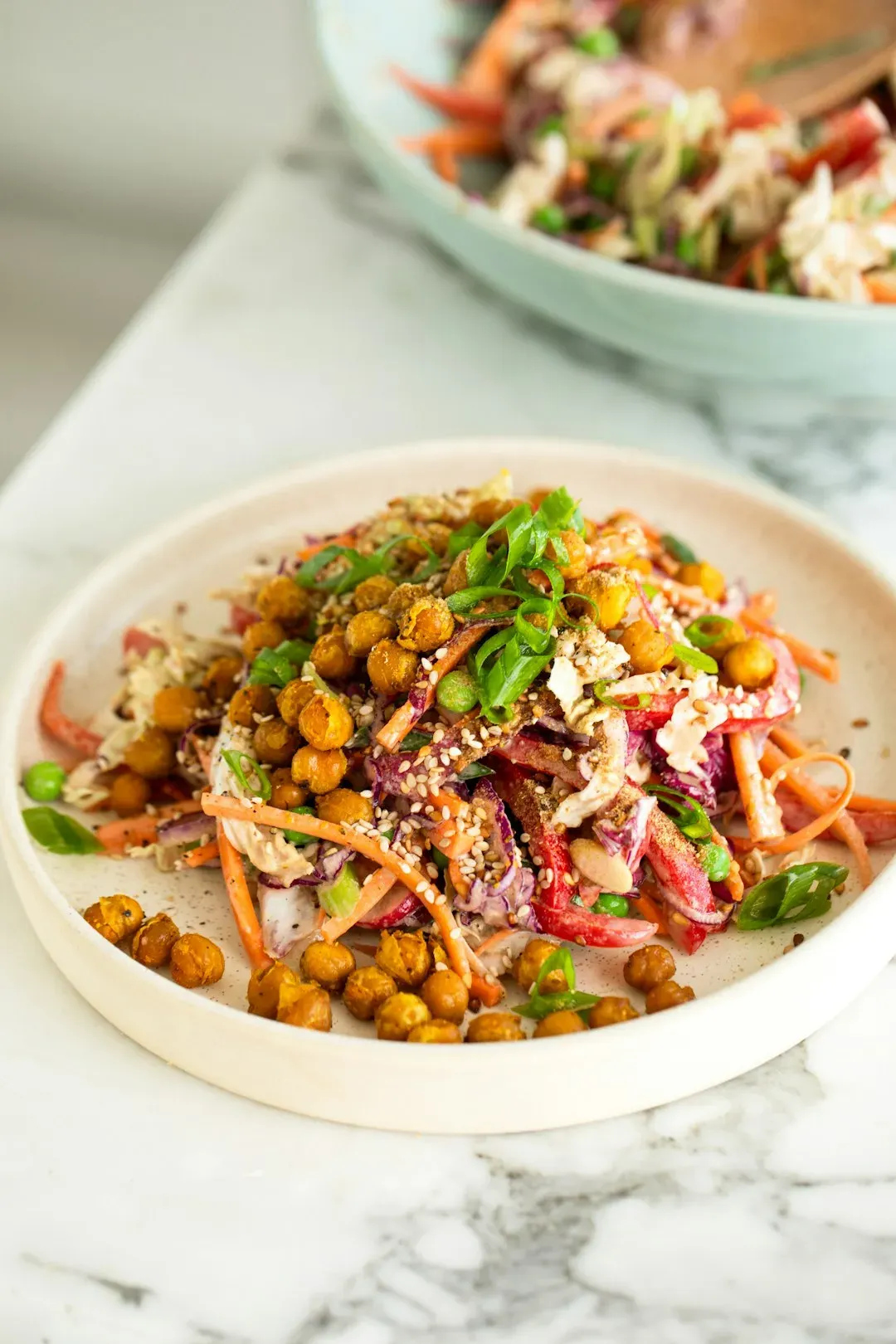 8. Chickpea and feta salad (Image Credits: Unsplash)