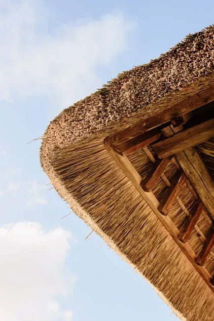 6. Thatched Roofing (Image Credits: Pexels)