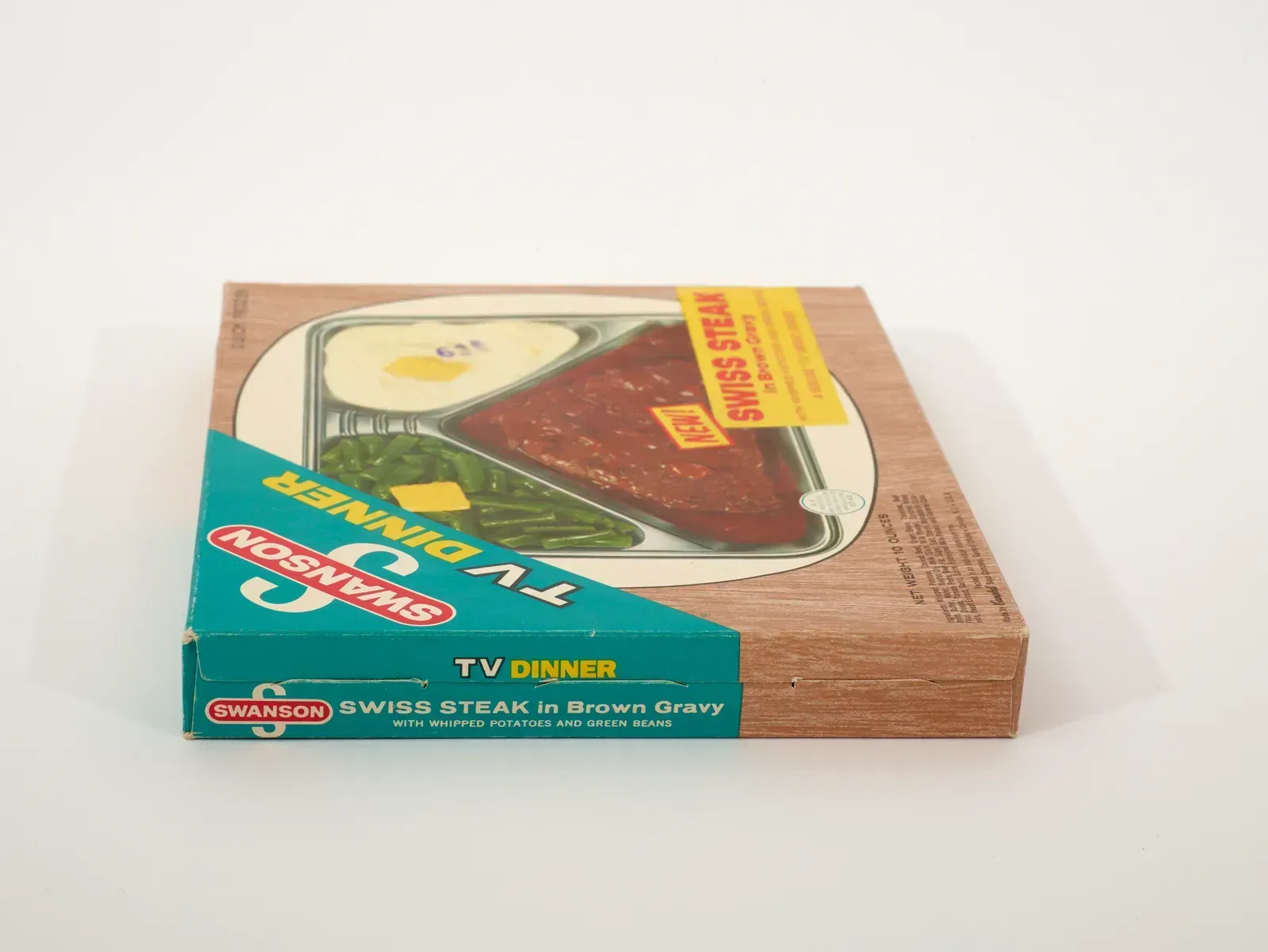 The Original Swanson TV Dinner (Salisbury Steak Edition) (This file was contributed to Wikimedia Commons by Science History Institute as part of a cooperation project. The donation was facilitated by the Digital Public Library of America, via its partner PA Digital.
Record in source catalog
DPLA identifier: 033da20203975e46c6b8f595f3419a71
Science History Institute identifier: padig:SHI-971wwil, CC BY 4.0)