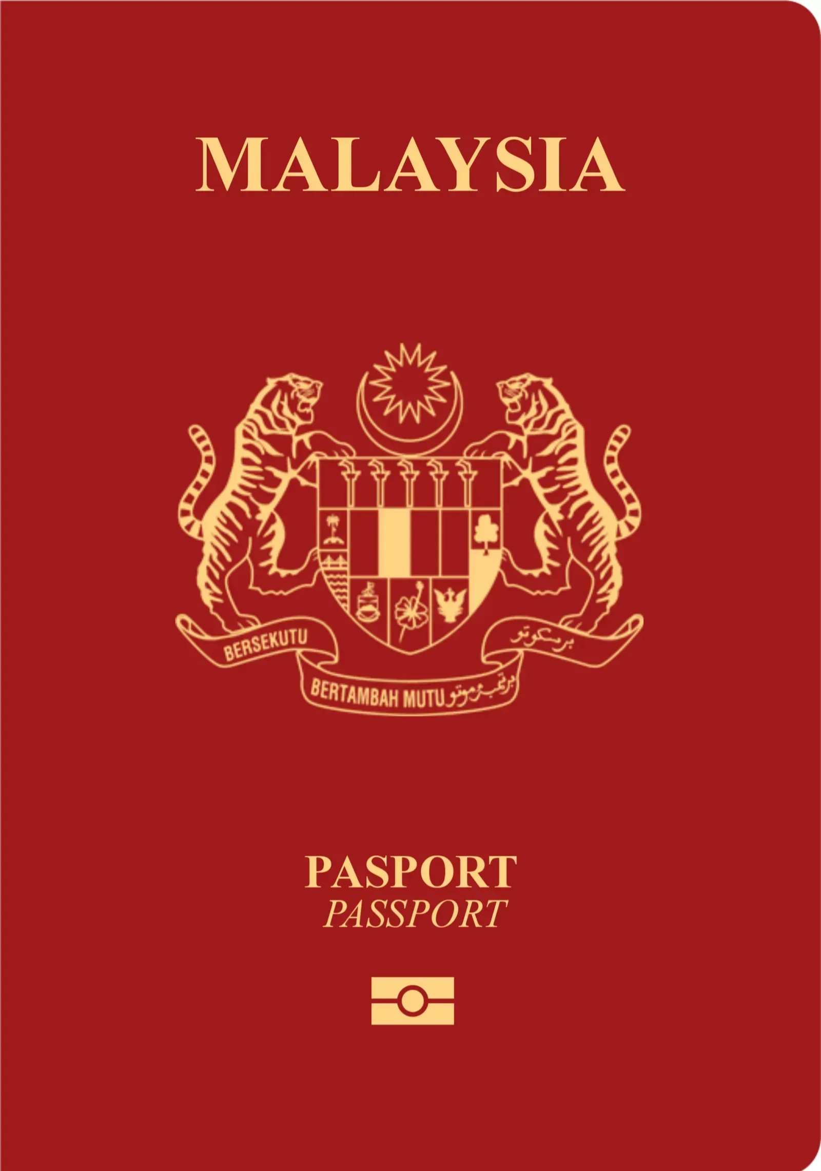 Malaysia (Scanned from passport, vectored., Public domain)