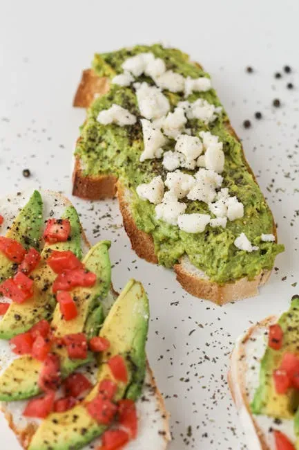 Meal 6: Smashed Avocado and Tomato Bruschetta with Feta (Image Credits: Pexels)