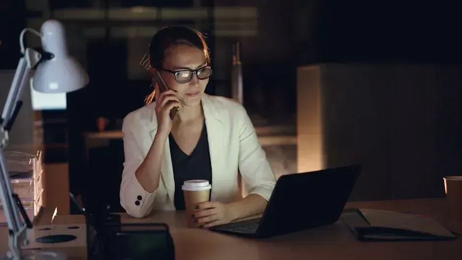 5. "Burning the Midnight Oil" (Image Credits: Pexels)