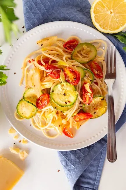 Meal 11: Lemon Olive Oil Pasta with Cherry Tomatoes and Basil (Image Credits: Pexels)