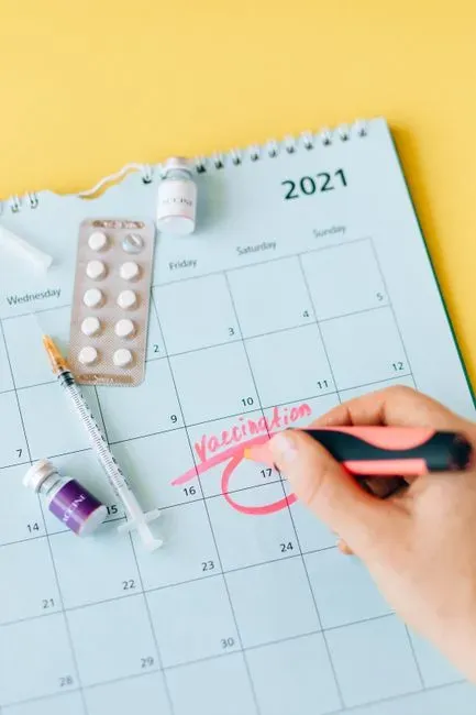 8. A calendar or wall chart for vaccinations, not an app (Image Credits: Pexels)
