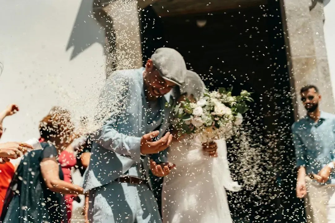 Throwing Rice as the Couple Leaves (Image Credits: Unsplash)