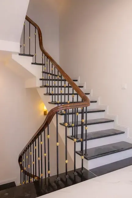 14. Staircase and Railing Modifications (Image Credits: Pexels)