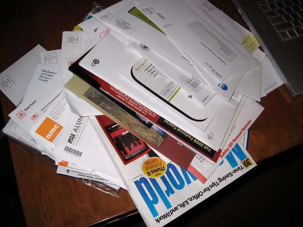 3. Paper, Mail, and Printed Documents (Image Credits: Flickr)