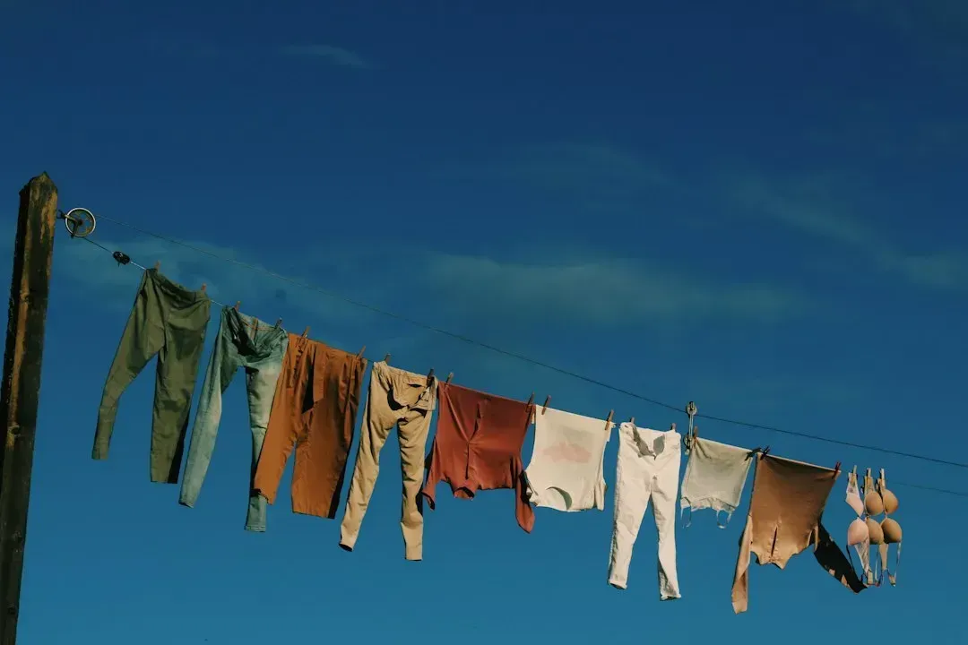 6. Line-drying laundry instead of using a dryer (Image Credits: Unsplash)