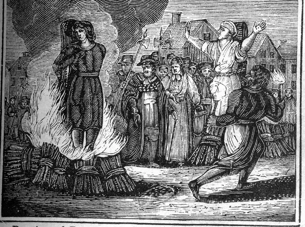 8. Salem "witches" were burned at the stake (Image Credits: Unknown.

this file Flickr: Witch Burning, uploaded by Robert Benner (mullica), CC BY 2.0)