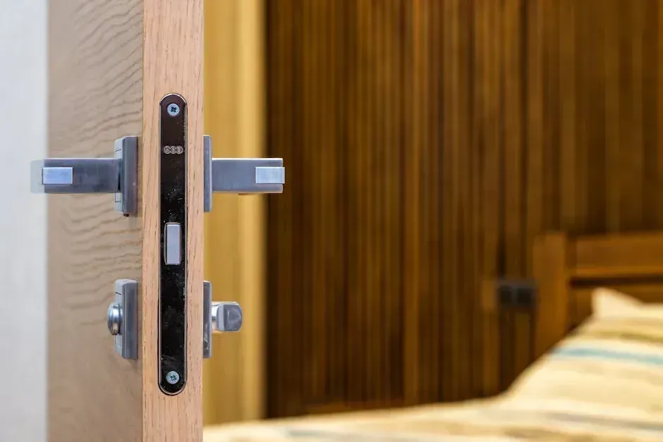 3. A Damaged or Tampered Deadbolt (Image Credits: Pexels)