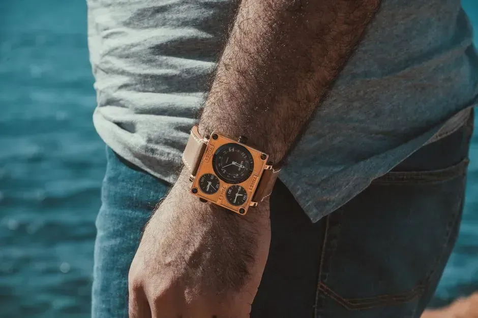 7. Aggressive or oversized watches (Image Credits: Pexels)
