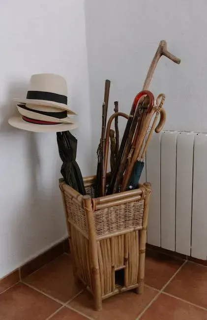 8. Oversized or Overfilled Umbrella Stands (Image Credits: Pexels)