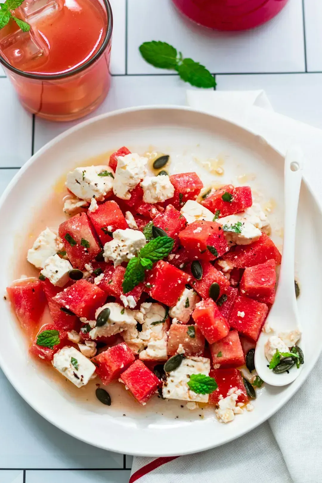 Watermelon and Feta Cheese (Image Credits: Unsplash)