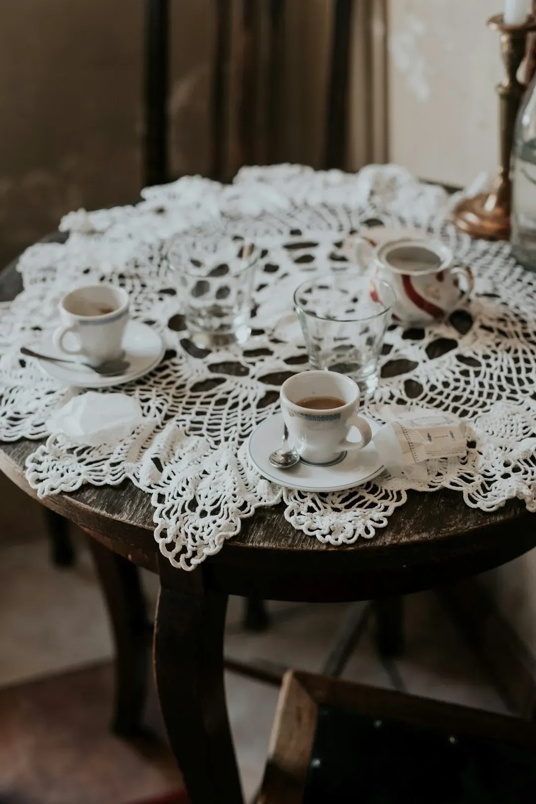 2. Displaying Doilies and Layered Decorative Textiles (Image Credits: Unsplash)