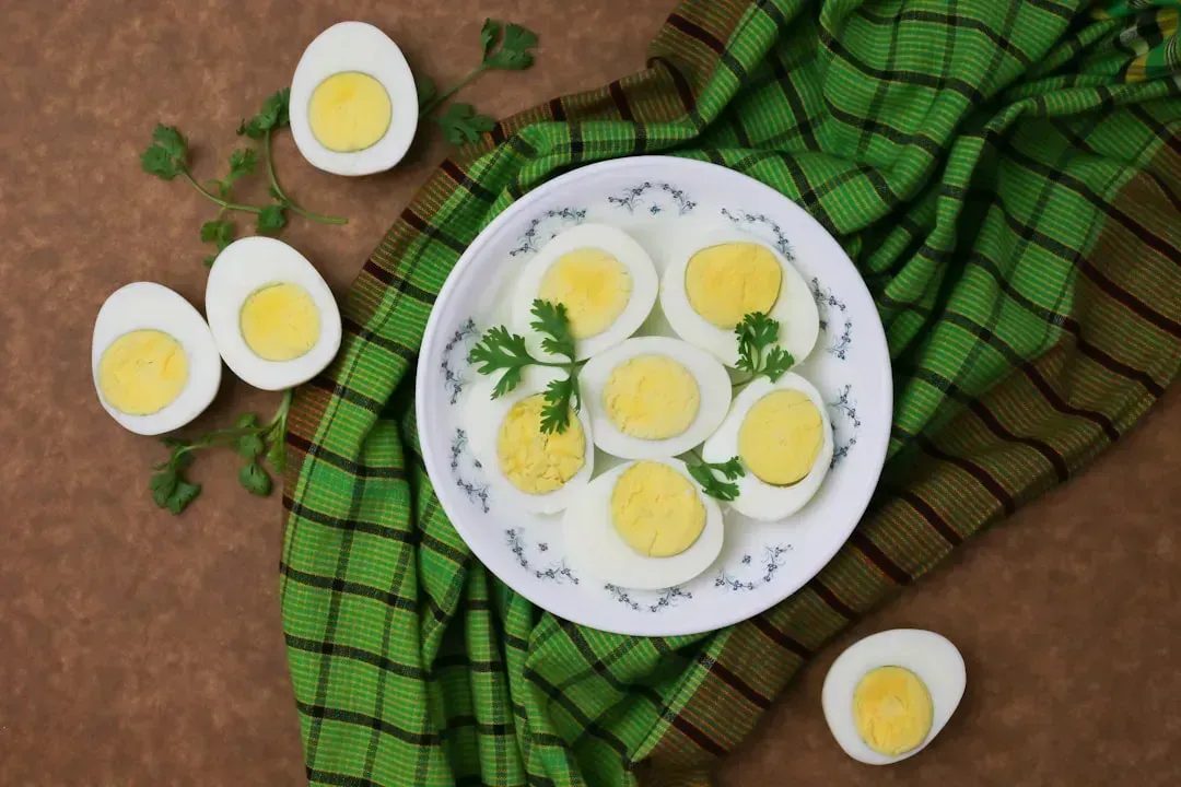 3. Hard-boiled eggs (Image Credits: Unsplash)