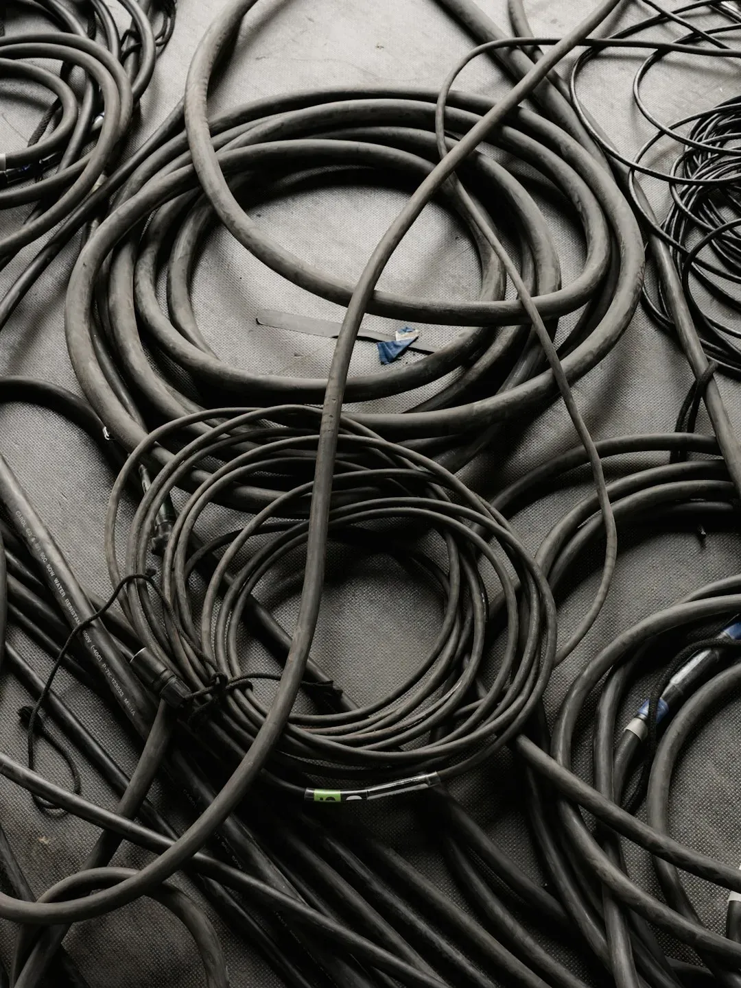 10. Outdated Electronics and Tangled Cables (Image Credits: Unsplash)
