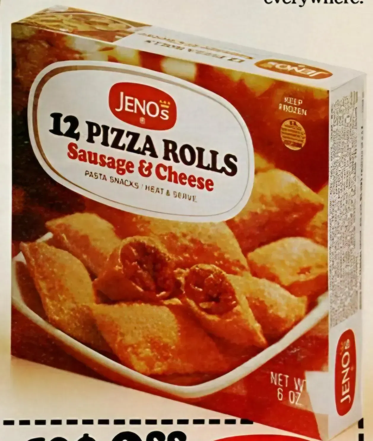 10. Jeno's Pizza (Image Credits: Jenos Pizza Rolls 1977, Public domain)