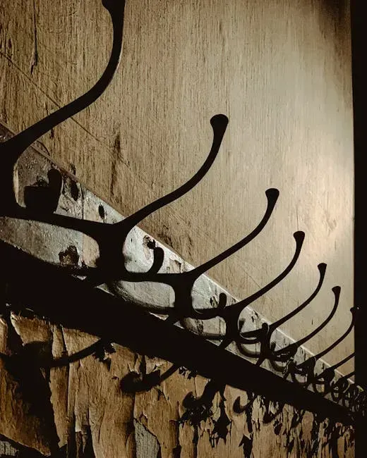7. Overloaded Coat Hooks Packed With Rarely Worn Items (Image Credits: Pexels)