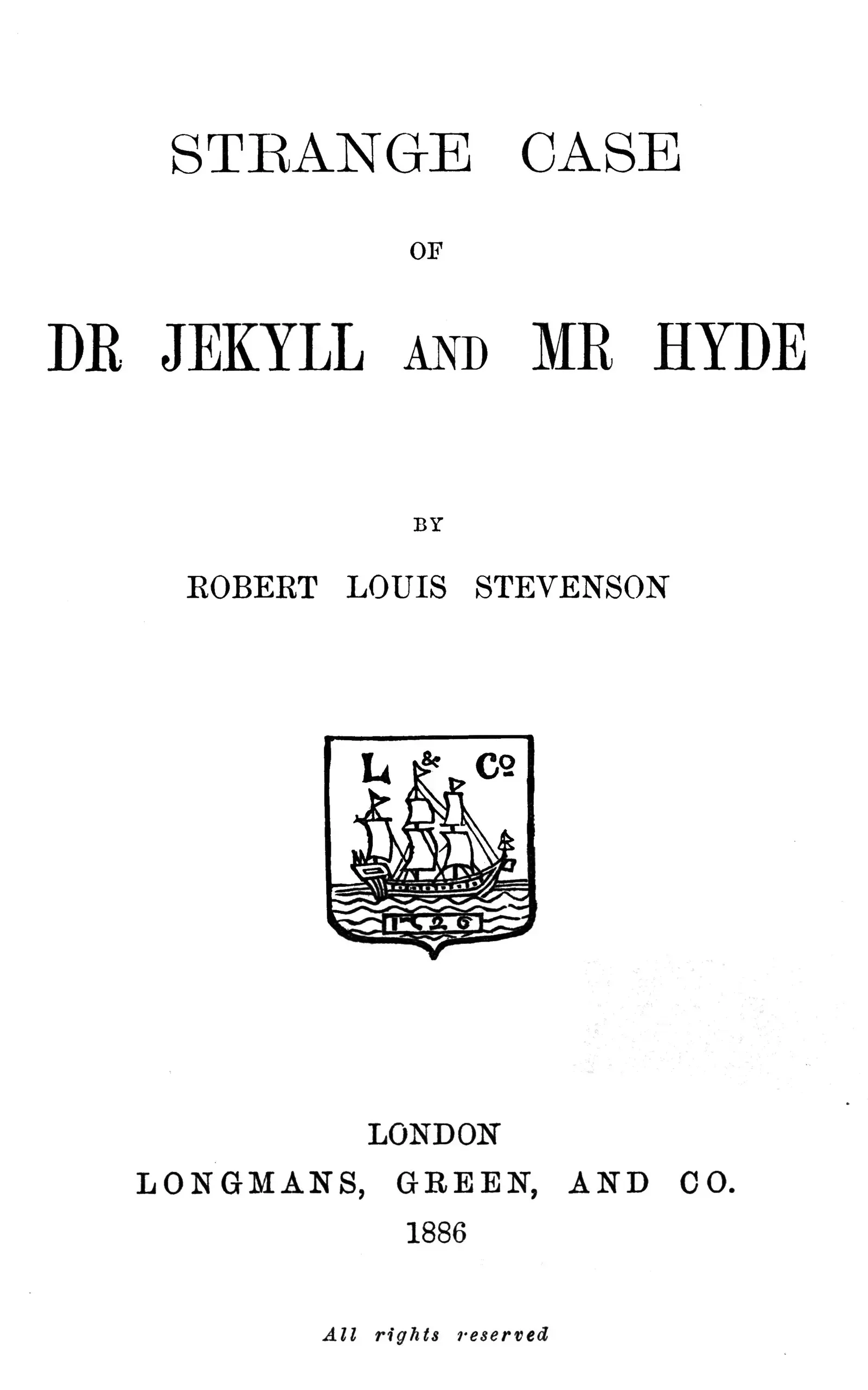 9. The Strange Case of Dr. Jekyll and Mr. Hyde by Robert Louis Stevenson (1886) - Around 141 Pages (Image Credits: Internet Archive, Public domain)