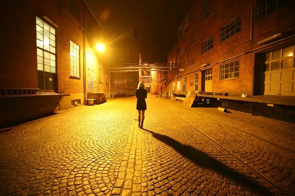 Walking Alone at Night (Image Credits: Pexels)