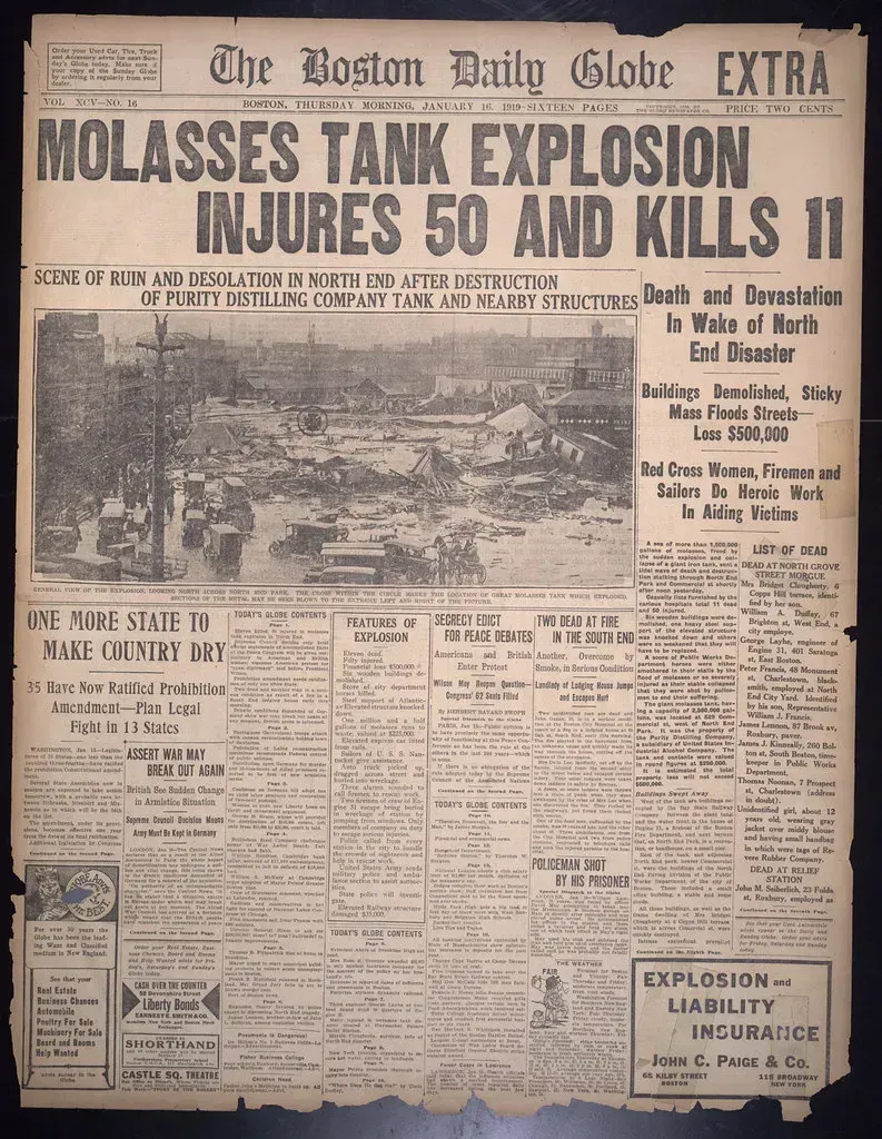 3. The Great Molasses Flood Was a Real and Deadly Disaster (Boston Public Library, Flickr, CC BY 2.0)
