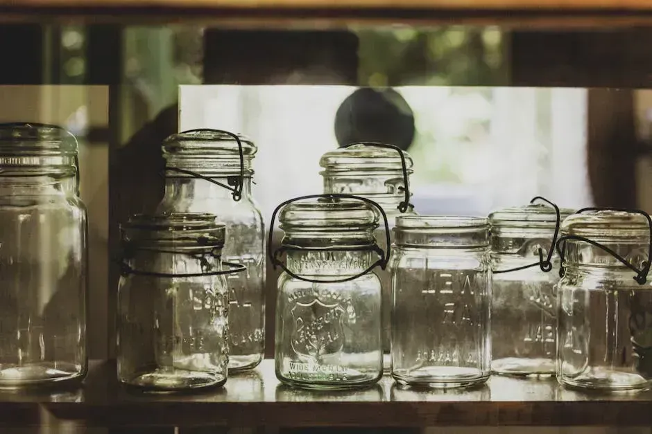 1. Glass Jars (Image Credits: Pexels)