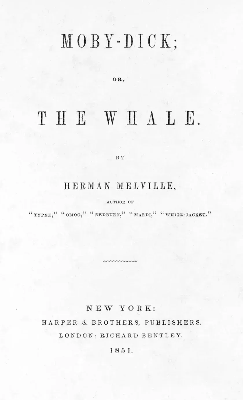1. Moby-Dick by Herman Melville (1851) (Image Credits: Transferred from en.wikipedia to Commons., Public domain)