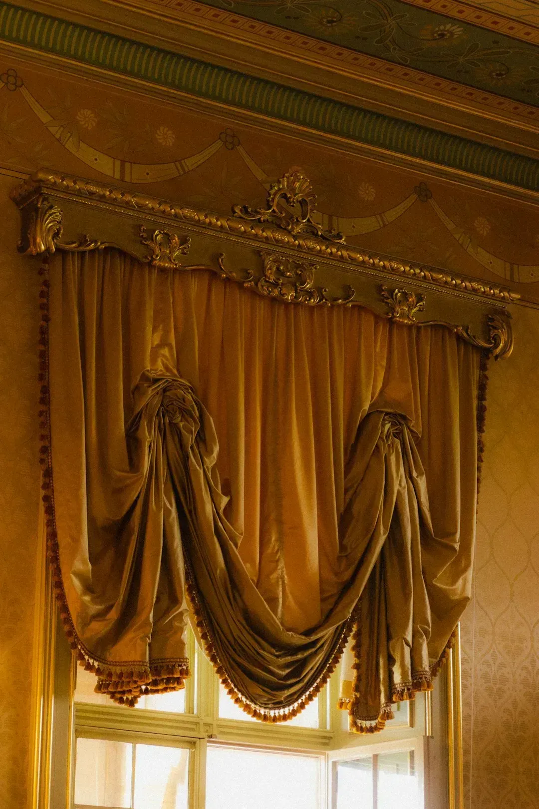 3. Heavy Swag Drapery and Grommet Curtains (Image Credits: Unsplash)