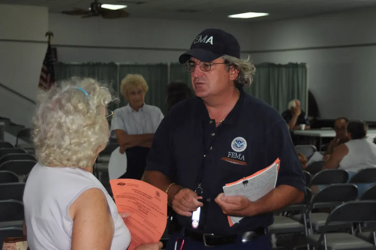 #4: Community Designated Storm Shelter or School Safe Room (Image Credits: This image is from the FEMA Photo Library (obsolete as of 2019).An archived copy may be found at the Wayback Machine (note: link may be permanently dead, as not all photos were backed up in this way).If the FEMA link is permanently dead, the photo can be found at NARA Access to Archival Databases (only works if photo was taken between 1989 and October 2004), or at City-data.com., Public domain)